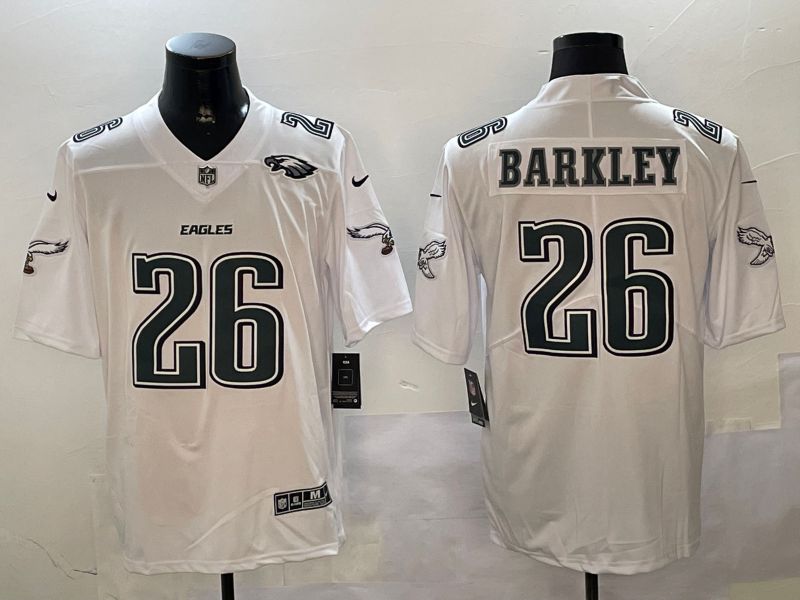 Men Philadelphia Eagles #26 Barkley White 2024 Nike Limited NFL Jersey style 01021->detroit lions->NFL Jersey